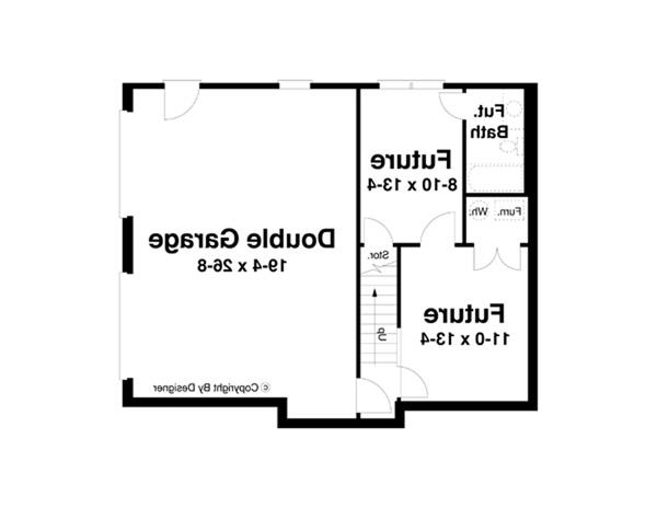 Lower Level image of ABERDEEN-A House Plan